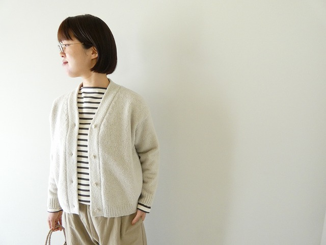 evam eva(エヴァムエヴァ) renew-wool cardiganの商品画像1