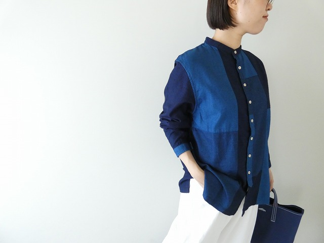 NATIC(ナティック) インディゴパッチワークシャツの商品画像3