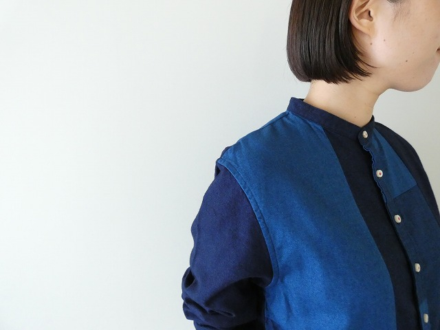 NATIC(ナティック) インディゴパッチワークシャツの商品画像5