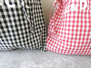 R&D.M(オールドマンズテーラー) GINGHAM CHECK DRAWSTRING BAG　Lsizeの商品画像24