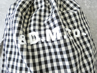R&D.M(オールドマンズテーラー) GINGHAM CHECK DRAWSTRING BAG　Lsizeの商品画像26