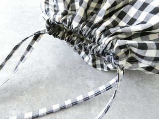 R&D.M(オールドマンズテーラー) GINGHAM CHECK DRAWSTRING BAG　Lsizeの商品画像30