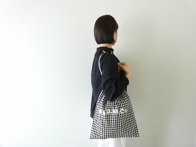 R&D.M(オールドマンズテーラー) GINGHAM CHECK DRAWSTRING BAG　Lsizeの商品画像7