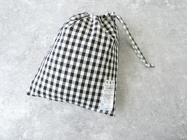 R&D.M(オールドマンズテーラー) GINGHAM CHECK DRAWSTRING BAG　Ssizeの商品画像14