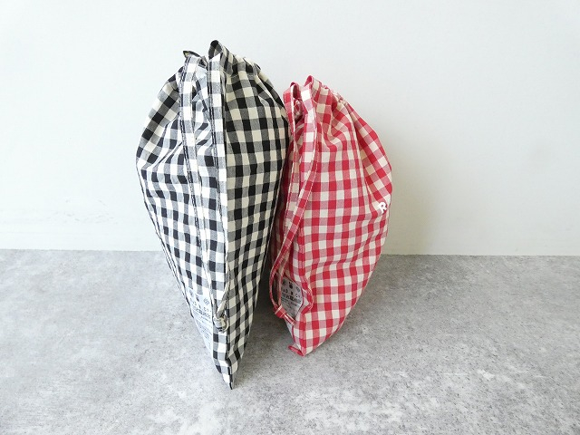 R&D.M(オールドマンズテーラー) GINGHAM CHECK DRAWSTRING BAG　Ssizeの商品画像16