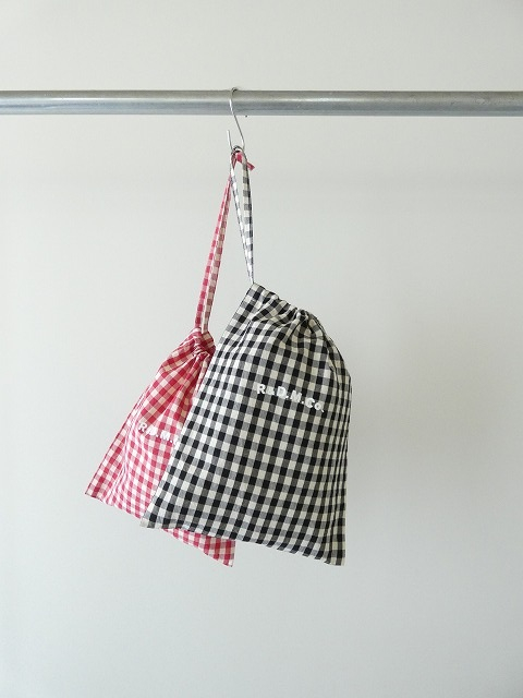 R&D.M(オールドマンズテーラー) GINGHAM CHECK DRAWSTRING BAG　Ssizeの商品画像2