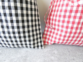 R&D.M(オールドマンズテーラー) GINGHAM CHECK DRAWSTRING BAG　Ssizeの商品画像22