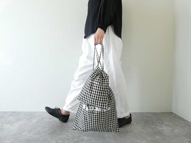 R&D.M(オールドマンズテーラー) GINGHAM CHECK DRAWSTRING BAG　Ssizeの商品画像6