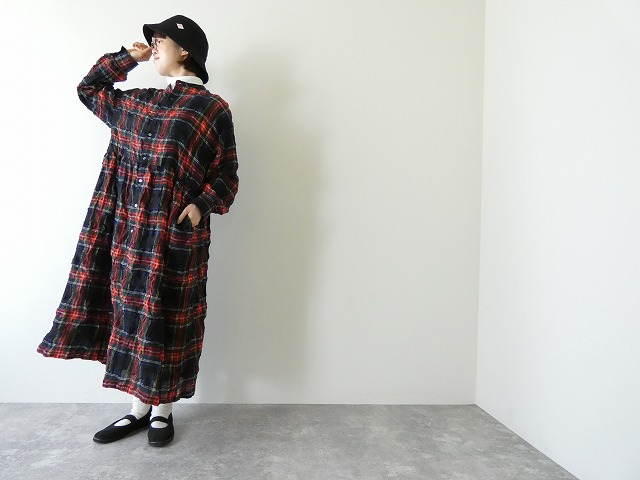 ichi Antiquités(イチアンティークス) タータンチェックドレスの商品画像1