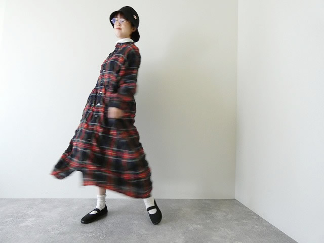 ichi Antiquités(イチアンティークス) タータンチェックドレスの商品画像9