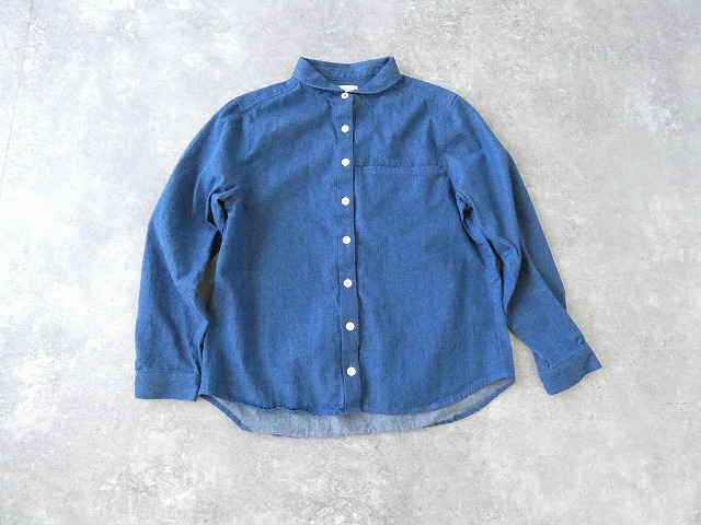Blue Lake Market(ブルーレイクマーケット) 8オンスデニムヘムラウンドシャツジャケットの商品画像8
