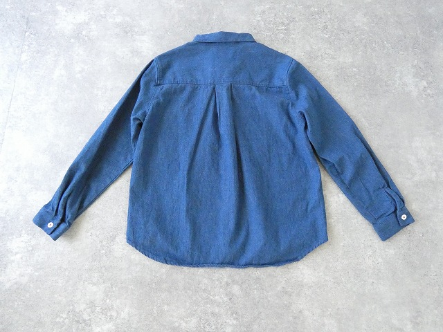 Blue Lake Market(ブルーレイクマーケット) 8オンスデニムヘムラウンドシャツジャケットの商品画像9