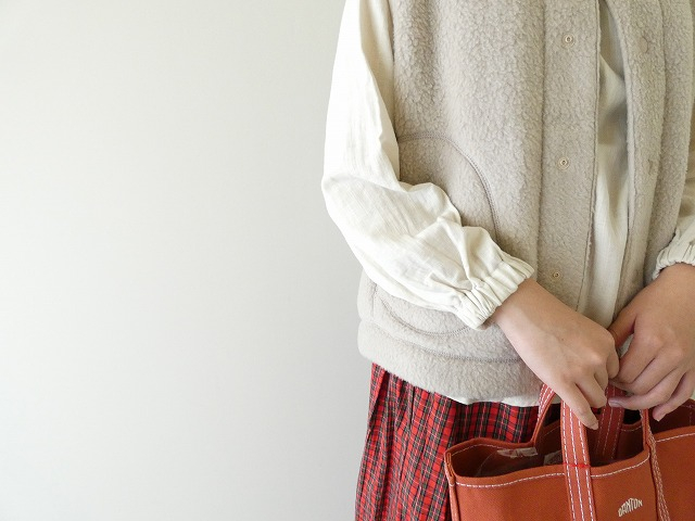 DANTON(ダントン) ダブルフェイスボアスタンドカラーベストの商品画像4