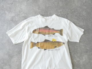 KAPITAL(キャピタル) 天竺クルーT　トラウト2匹PECKISH RAINBOWYプリントの商品画像25