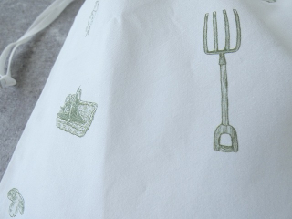 R&D.M(オールドマンズテーラー) COTTON LINEN GREAT GREEN THUMB DRAWSTRING BAGの商品画像25