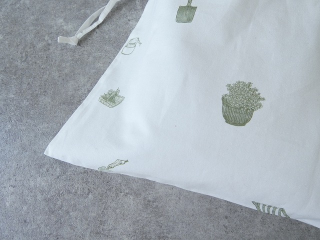 R&D.M(オールドマンズテーラー) COTTON LINEN GREAT GREEN THUMB DRAWSTRING BAGの商品画像30
