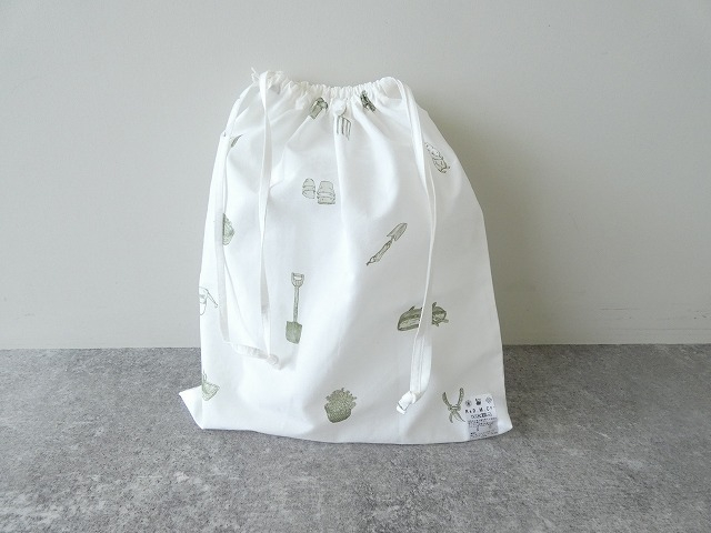 R&D.M(オールドマンズテーラー) COTTON LINEN GREAT GREEN THUMB DRAWSTRING BAGの商品画像7