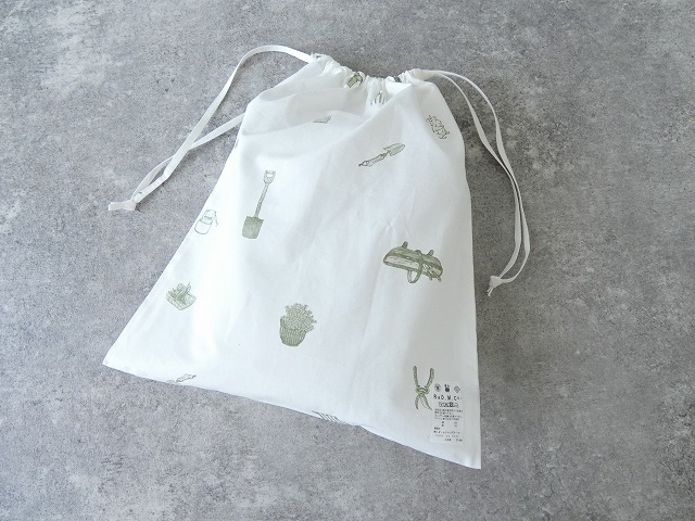 R&D.M(オールドマンズテーラー) COTTON LINEN GREAT GREEN THUMB DRAWSTRING BAGの商品画像8