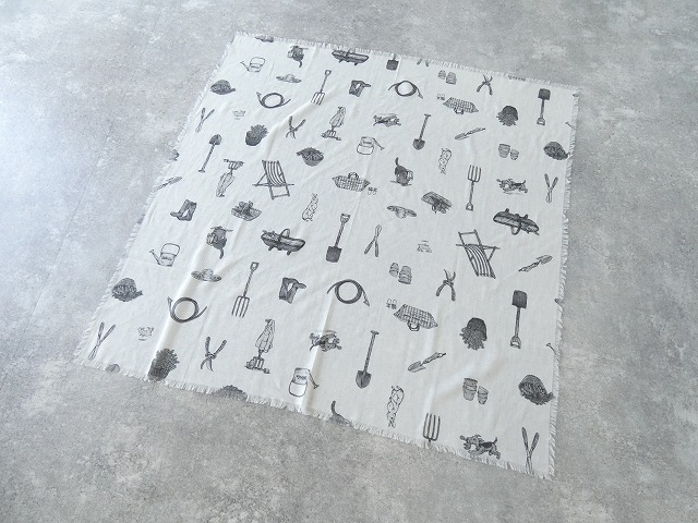 R&D.M(オールドマンズテーラー) GREAT GREEN THUMB GAUZE SHAWLの商品画像2