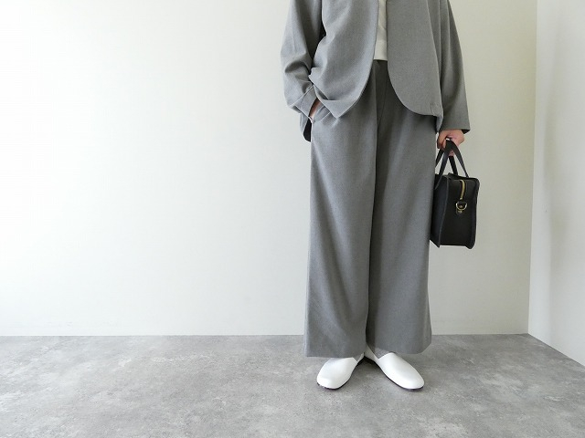 prit(プリット) ツイルストレッチ裏起毛ワイドパンツの商品画像5
