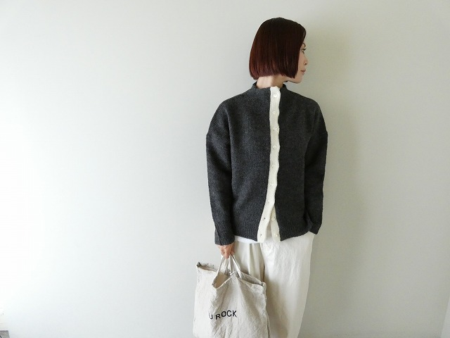 homspun(ホームスパン) ローピング前立て配色カーディガンの商品画像2