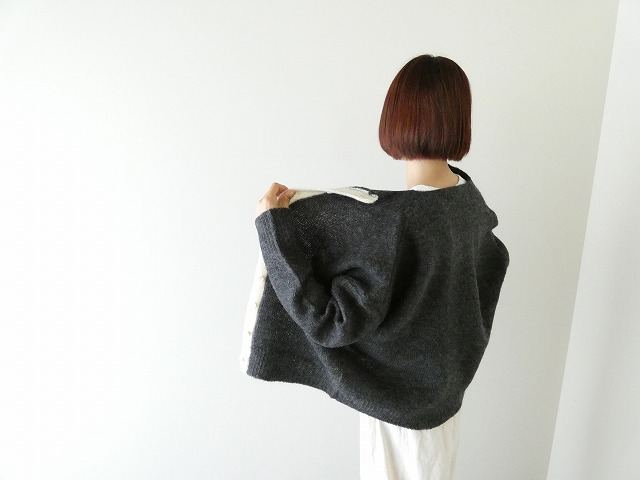 homspun(ホームスパン) ローピング前立て配色カーディガンの商品画像7