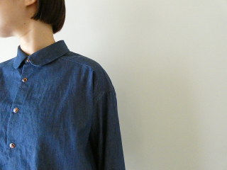 OUVERT(ウーヴェル) 5.5oz ムラ糸デニムラウンドカラーシャツの商品画像21