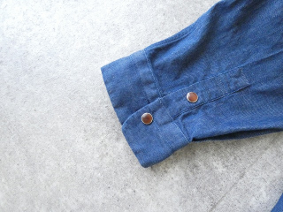 OUVERT(ウーヴェル) 5.5oz ムラ糸デニムラウンドカラーシャツの商品画像24