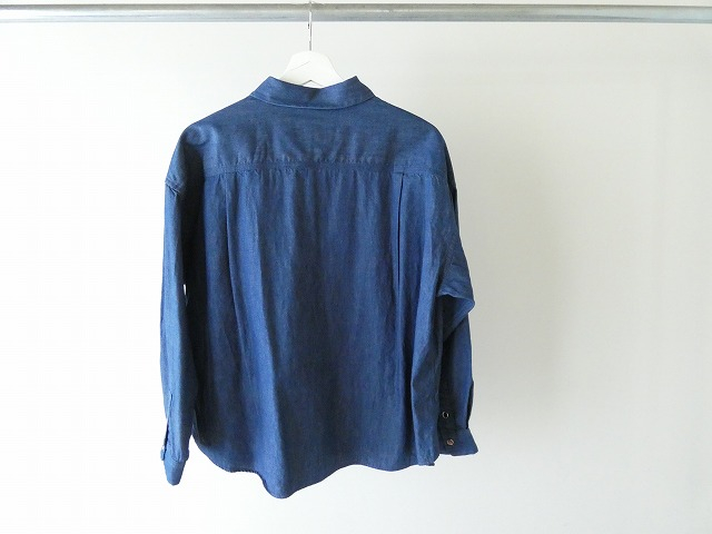 OUVERT(ウーヴェル) 5.5oz ムラ糸デニムラウンドカラーシャツの商品画像9