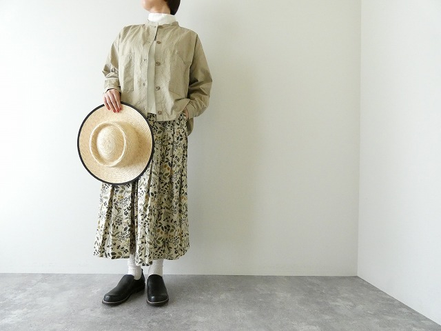 ina(イナ) ビエラ起毛切替タックスカートの商品画像2
