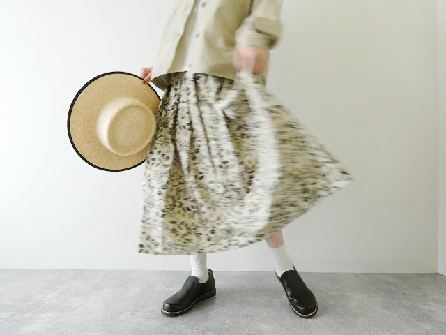 ina(イナ) ビエラ起毛切替タックスカートの商品画像7