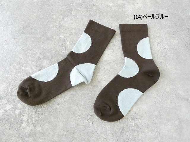yahae(ヤハエ) オーガニックコットンアシンメトリードットソックスの商品画像27