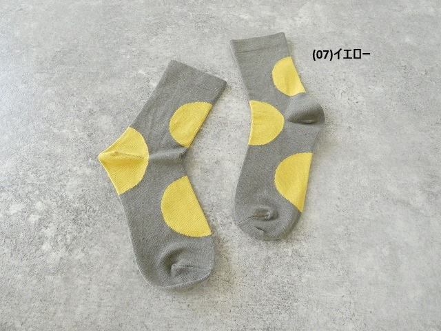 yahae(ヤハエ) オーガニックコットンアシンメトリードットソックスの商品画像43