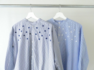 NATURAL LAUNDRY(ナチュラルランドリー) 先染めボーダーワイド刺繍シャツの商品画像13