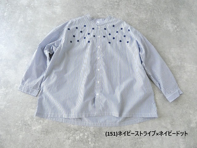 NATURAL LAUNDRY(ナチュラルランドリー) 先染めボーダーワイド刺繍シャツの商品画像19