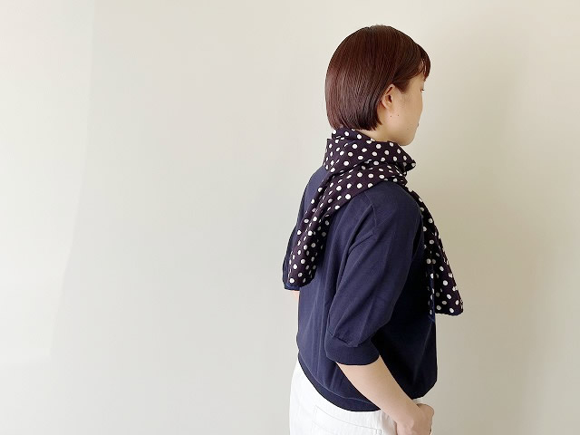 快晴堂(かいせいどう) 抜染水玉のミニマフラーの商品画像9