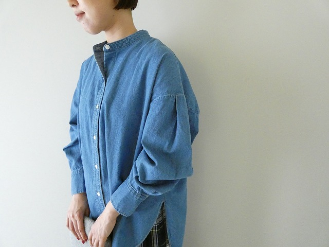 MidiUmi(ミディウミ) タックスリーブデニムシャツの商品画像7