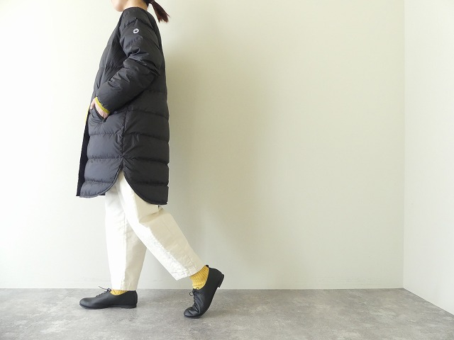 DANTON(ダントン) ノーカラーライトダウンコート ROUND NECK LONG COATの商品画像10