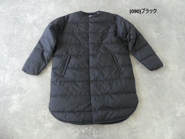DANTON(ダントン) ノーカラーライトダウンコート ROUND NECK LONG COATの商品画像13