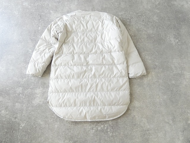DANTON(ダントン) ノーカラーライトダウンコート ROUND NECK LONG COATの商品画像14