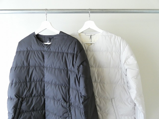 DANTON(ダントン) ノーカラーライトダウンコート ROUND NECK LONG COATの商品画像21