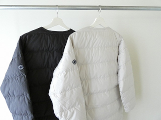 DANTON(ダントン) ノーカラーライトダウンコート ROUND NECK LONG COATの商品画像23