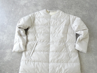 DANTON(ダントン) ノーカラーライトダウンコート ROUND NECK LONG COATの商品画像25