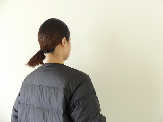 DANTON(ダントン) ノーカラーライトダウンコート ROUND NECK LONG COATの商品画像7