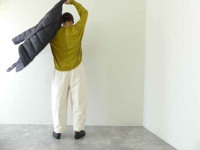 DANTON(ダントン) ノーカラーライトダウンコート ROUND NECK LONG COATの商品画像8