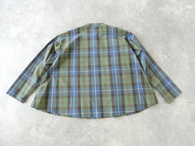 PK グリーンとブルーチェックの羽織りシャツの商品画像10