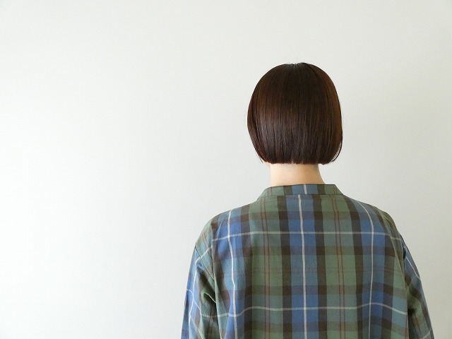 PK グリーンとブルーチェックの羽織りシャツの商品画像7