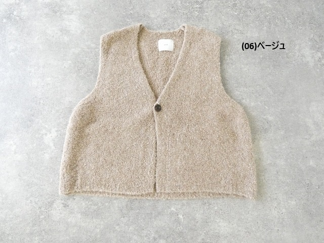 prit(プリット) ブークレ編みワンボタンベストの商品画像11