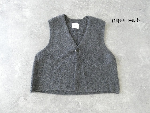 prit(プリット) ブークレ編みワンボタンベストの商品画像12