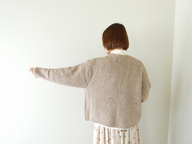 prit(プリット) ブークレ編みワンボタンカーディガンの商品画像9